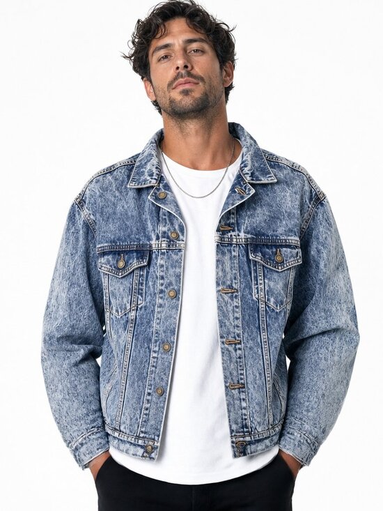 Levi's Other - Levi's Vintage Acid Washed Denim Trucker Jacket Med Unisex